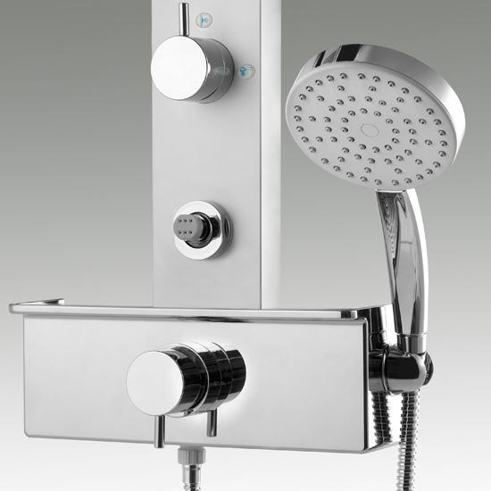 HYDRA pannello doccia in alluminio anodizzato e abs - Bagno Italiano