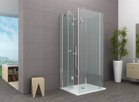 Dolce vita box doccia angolare su 3 lati cm 80x80x80 finitura ... Box doccia 3 lati vendita