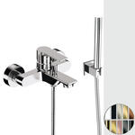 Ambition miscelatore vasca esterno con doccetta 1 funzione flex 150 finitura cromo - Bagno Italiano