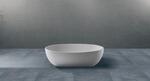 SOLID SURFACE  OVAL Vasca free standing cm 155 colore bianco  - Bagno Italiano